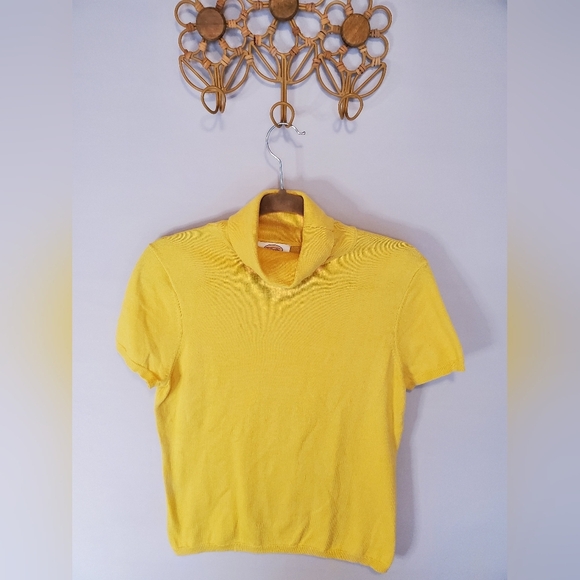 Talbots Yellow Women's Turtleneck Sweater - Picture 2 of 9
